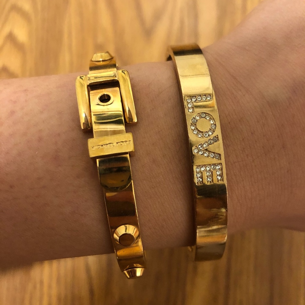 Micheal Kor Gold Bangle Bundle